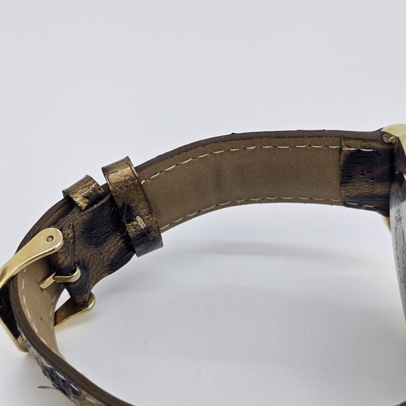 Gossip Women's Watch 40MM White Dial Leopard Print Leather Bands New Battery - Picture 11 of 13